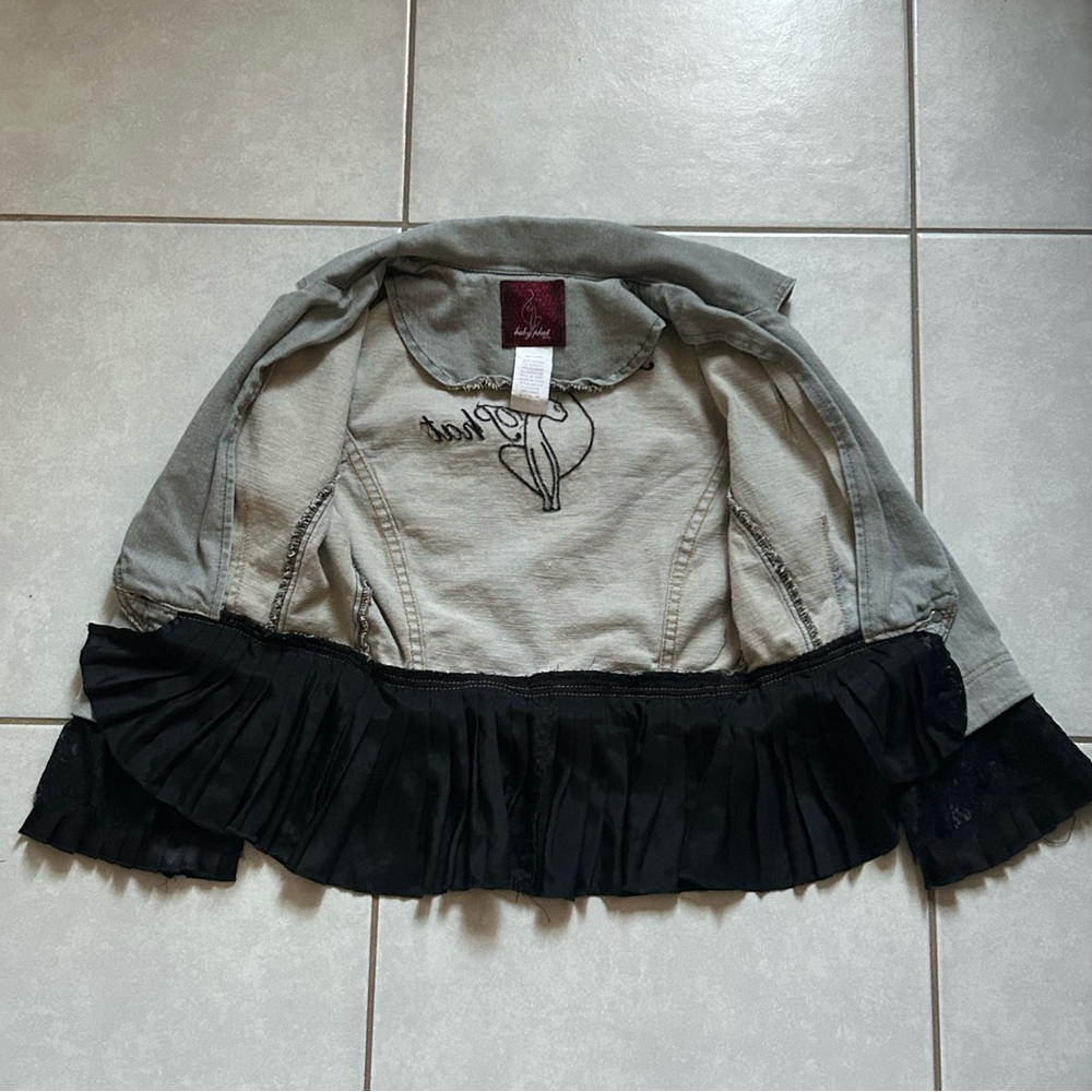 Baby Phat Grey Short denim vest - Picture 10 of 13